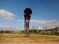 3D eyes 15m Black 1 Line Stunt Parafoil Octopus POWER Sport Kite outdoor toy