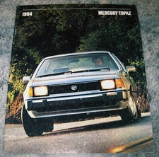 1984 Mercury Topaz Sales Brochure Booklet