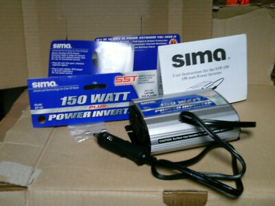 SIMA STP-150 Power-Inverter (an KFZ-Zigarettenanzünder) /150 W/ 2x 110 Volt/ neu