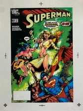 Production Art color SUPERMAN #661 cover, JESUS MERINO art, 8.5x11, Khyrana