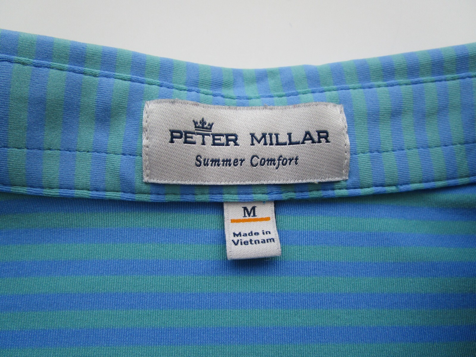 Mens Medium Peter Millar Performance Jersey Polo … - image 3