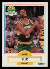 Dale Ellis 1990-91 Fleer #177 Seattle SuperSonics Basketball Card