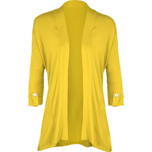 New Ladies Short Sleeve open Button Open Cardigan Womens Stretch Top UK 8-26 - Picture 9 of 17