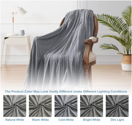 Cooling Blanket (90"x90"Queen Size) for Sweats Absorbs Heat to Keep Adult - Picture 7 of 8