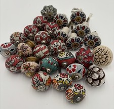 27 Multicolor Ceramic Pull Knobs for Kitchen Cabinet Drawer