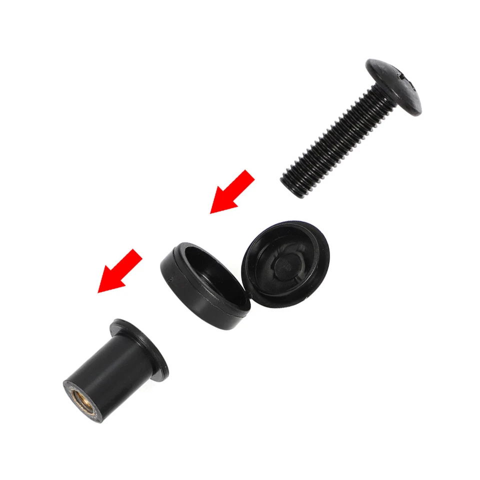 For Arctic Cat Snowmobile Windshield Hardware, Screw, Expansion Nuts, Mounting - Image 3 of 4