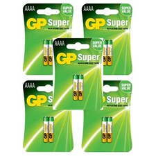 10 x GP AAAA SUPER Alkaline Batteries 1.5V - E96 MN2500 MX2500 LR61 25A-U2 25A