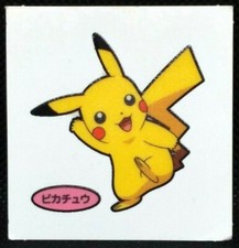 Pikachu Pokemon Sticker Seal Deco Pocket Monster Japan Nintendo Very Rare F/S
