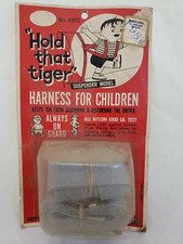 Vintage NOS Mid Century Hold That Tiger Nylon Child Car Harness Suspender Model