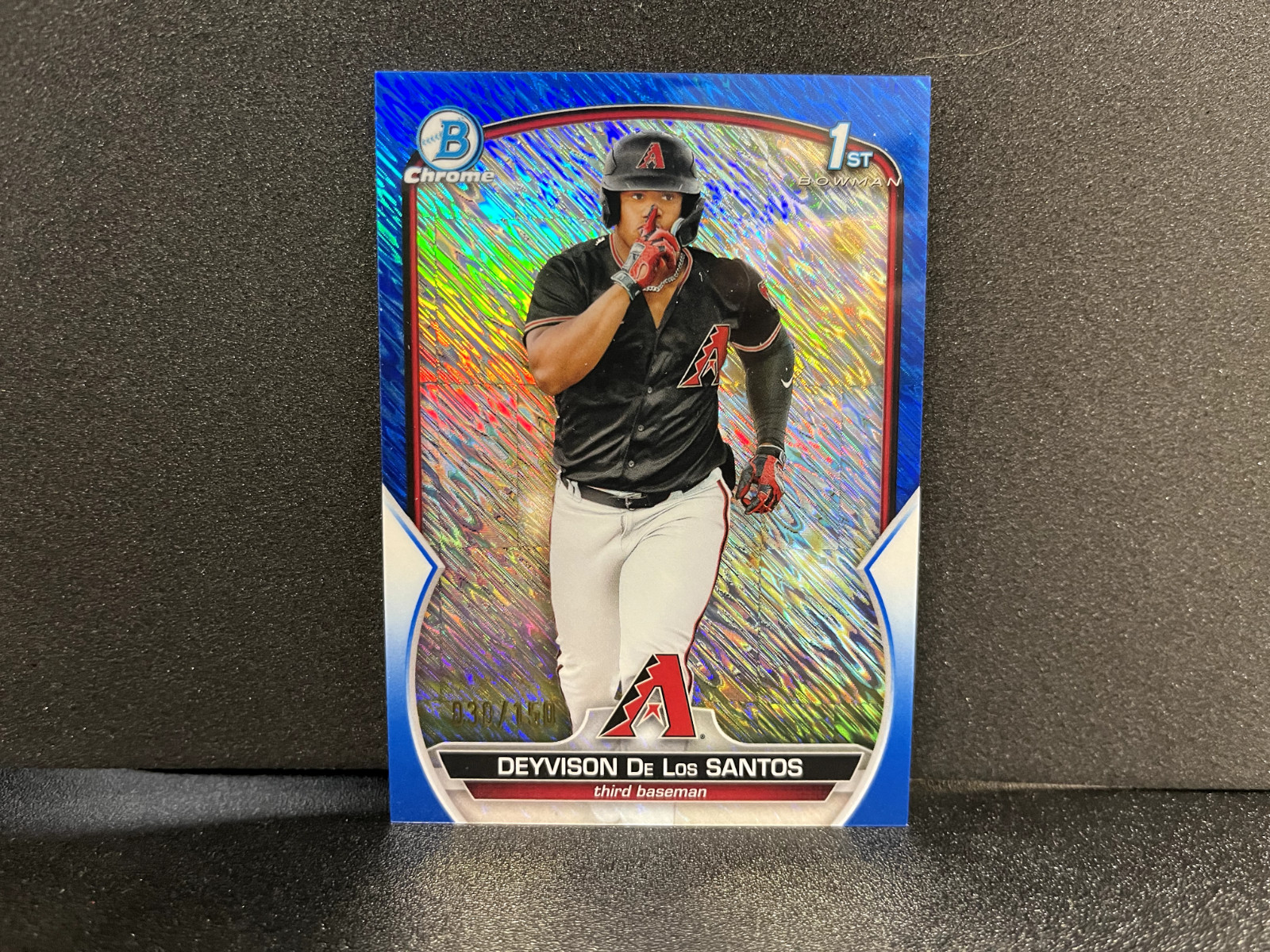 2023 Bowman Chrome Deyvison De Los Santos #BCP-116 BLUE SHIMMER /150