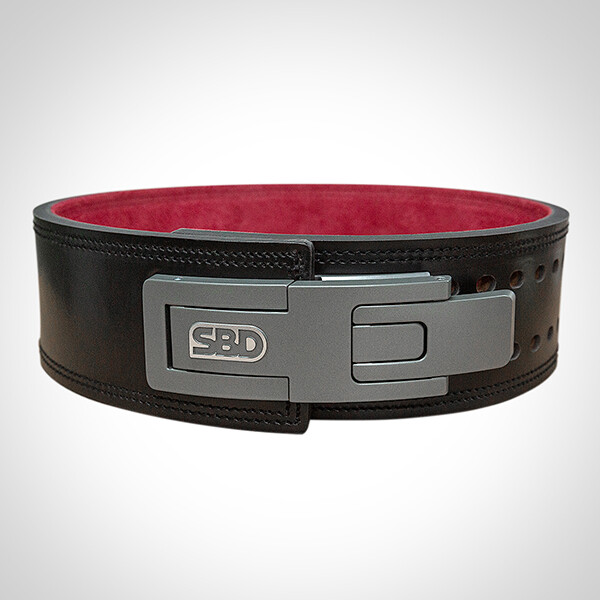 SBD パワーベルト ブラック/レッド SBD JAPAN Power Lifting Belt 0.5in Black Leather New Design