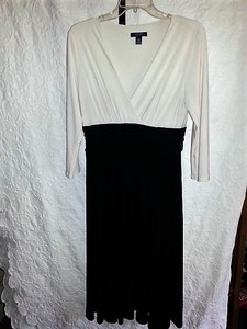 white top black bottom dress