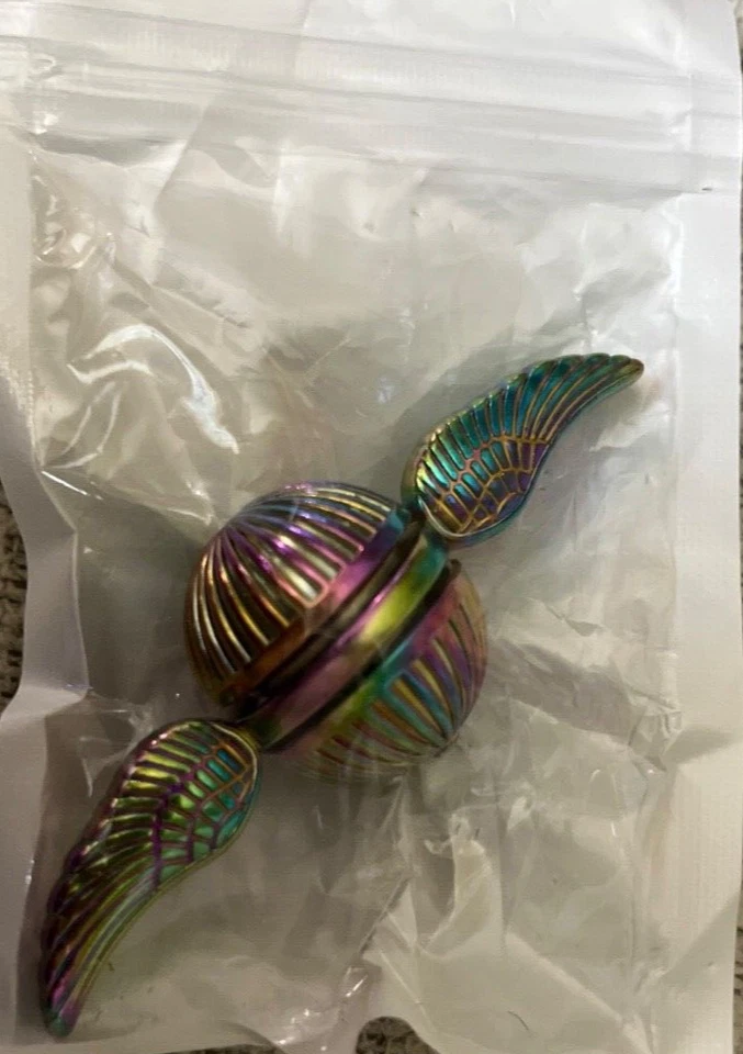 Harry Potter Fidget Spinner Rainbow Golden Snitch Durable Stainless Steel Bearin - Image 3 of 4