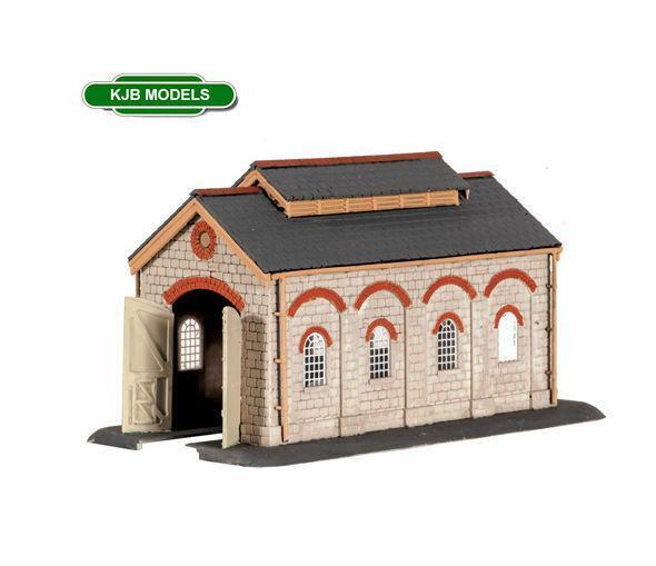 Ratio 203 Engine Shed / Loco Depot Model Railway Plastic Kit N Gauge