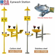 Emergency Shower and Eyewash Station Combination / Eyewash Bowl Safety Equipment