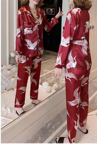 US Size “L”- Pajamas women long-sleeved two-piece suit-US Size M/L - 第 3/5 張圖片