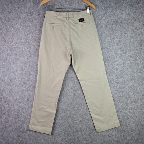 Banana Republic Pants Mens 30x30 Beige Chino Relaxed Fit Dawson Khaki 5587 - Picture 13 of 14