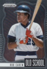 ROD CAREW PRIZM OLD SCHOOL SILVER ANGELS TWINS 2021 21 PANINI PRIZMS