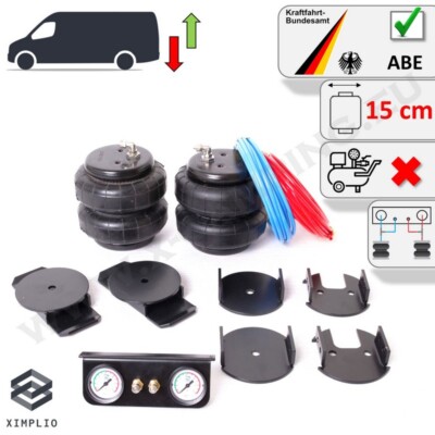 Luftfederung Z6 Zweikreisanlage TÜV ABE für Citroen Jumper X250 X290-X295 2021-