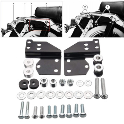 Amazicha Docking Hardware Abdeckungs Set, kompatibel mit Harley Davidson Touring Electra Glide Road King Street Glide ab 2009, Schwarz, 4 Stück