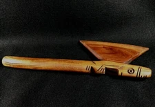 Wooden Tomahawk Decor ONLY Carved Face Keepsake Cabin Den Rustic Man Cave 