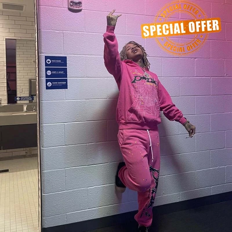 Hip Hop Web Puff Print Sp5der Hoodie Thug Angel Spider Sweatshirt