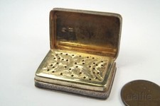 ANTIQUE GEORGIAN PERIOD ENGLISH STERLING SILVER VINAIGRETTE c1826