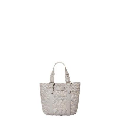 HELEN KAMINSKI PINIMILLA S BRIDLE RAFFIA BAG ECLIPSE MELANGE/GREY 