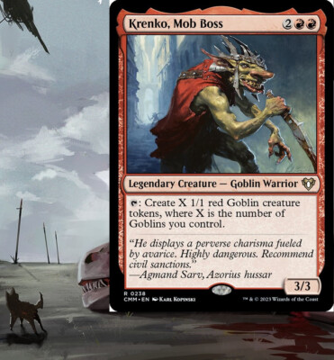 マジック：ザ・ギャザリング Krenko, Mob Boss EDH/Commander deck Krenko, Mob Boss Commander Deck EDH 100 Magic Cards Custom