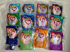 Vintage McDonalds Ty Beanie Babies Plush Toys Mixed Lot of 12 NEW Sealed