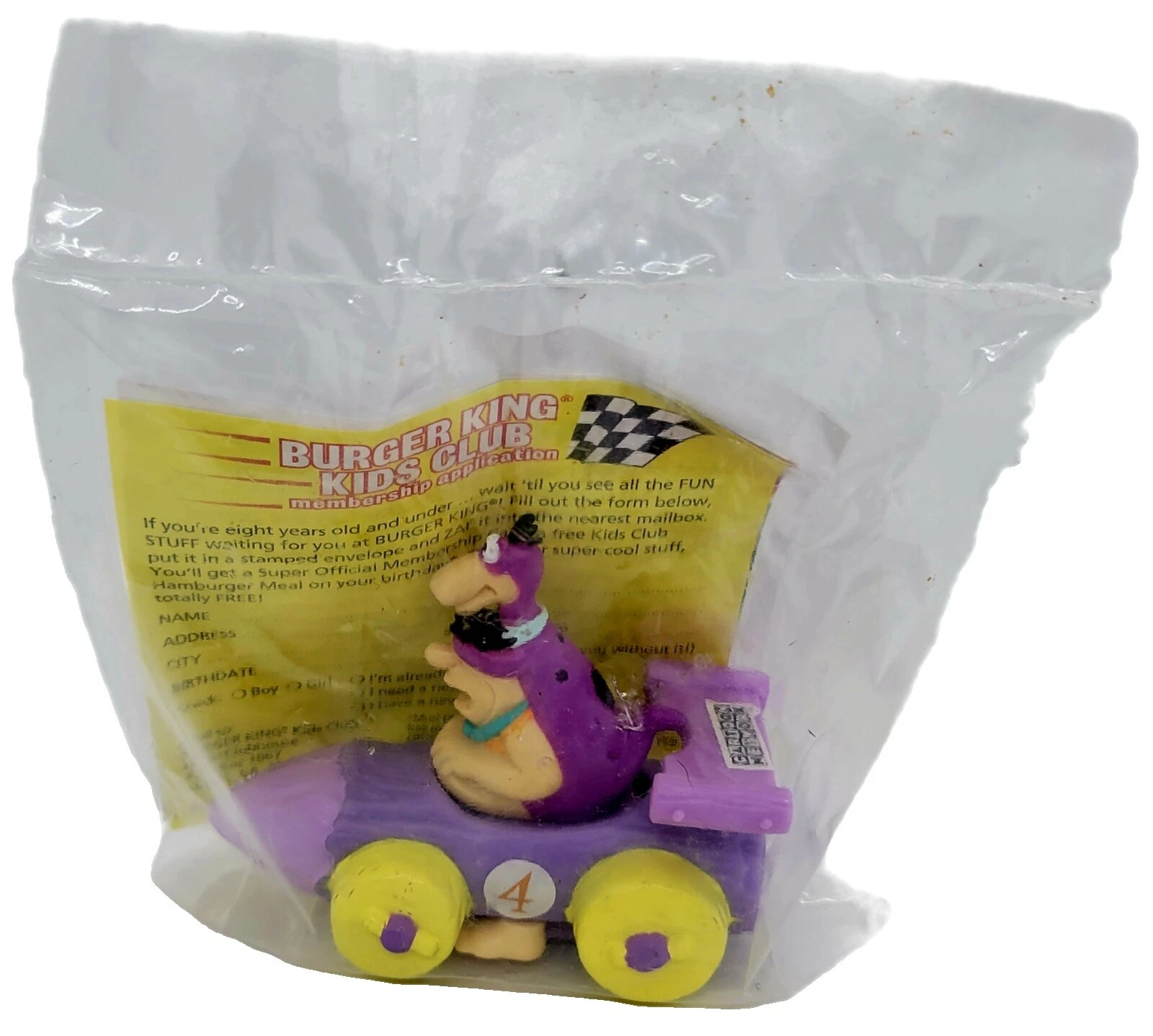 3-4 años de las primas de comida rápida Los Picapiedra