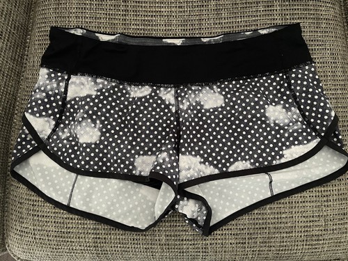 Lululemon Speed Up Short Size 8 Dottie Dream Rose Blush Black