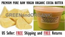100 Pure Raw Cocoa/Cacao Butter PURE PREMIUM GRADE A Unrefined Natural 1 Lb/16oz
