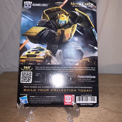 Metal Earth Transformers “Bumblebee” Brand New, $20