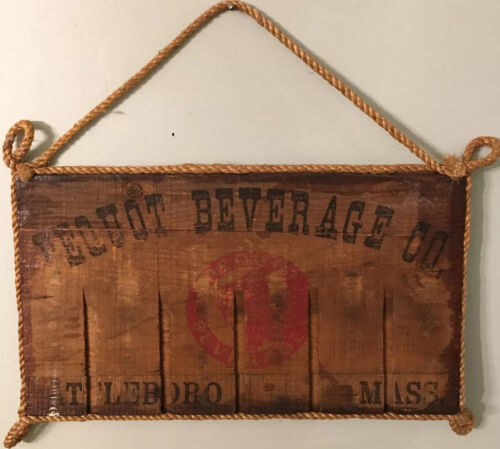 Pequot Beverage Co. wooden sign - Picture 2 of 4