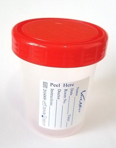Urine Collection Container Sterile Sample Specimen Bottle Cup 120 ML, 6 Pcs - Picture 3 of 3