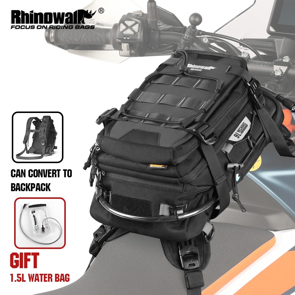 Rhinowalk Motorcycle Tank Bag 9L Versatile backpack Universal