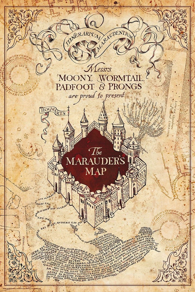 Harry Potter Marauder's Map Maxi Poster - Laminated