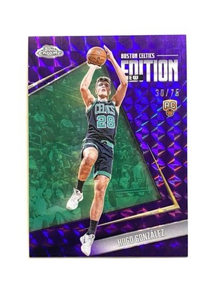 2026 TOPPS CHROME UPDATE HUGO GONZALEZ RC NEW EDITION GEOMETRIC PURPLE 30/75