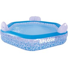 Splosh Inflatable Family Swimming Pool With Seats For Kids & Adults Large