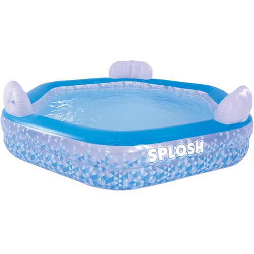 Splosh Inflatable Family Swimming Pool With Seats For Kids & Adults Large