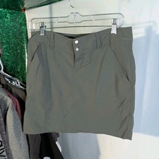 Columbia Omni-Shield Women's Athletic Skort Gray Size 8 Pockets Quick Dry