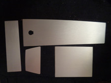 1966 1967 Chevy Center Console Brushed Aluminum Inserts Automatic-gauge Delete 1966 1967 Chevy Center Console Brushed Aluminum Inserts Automatic-gauge Delete