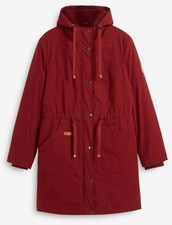 Parka mit Kapuze mit Teddyfleece-Einsatz Gr. 44 Kastanienrot Damenparka Neu*