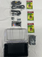 TESTED Pentax Optio W80 12.1MP Waterproof Digital Camera Bundle w/ Charger Case