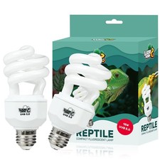 2 Pack UVA UVB Reptile Light, 15W 5.0 UVB Bulb for Tropical and Sub Tropical ...