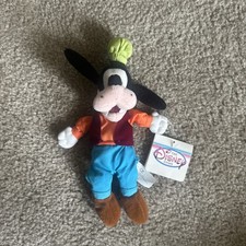 VTG Disney Store Goofy Bean Bag Plush Toy 9" W/Tags