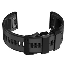 22mm Grey Black Silicone Watch Band Strap for Garmin Fenix 7/6/6 Pro/5/5 Plus