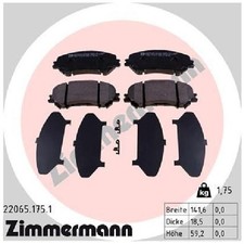 Satz Bremsbeläge 24343527 Bremsklötze vorne für Nissan X-Trail 3 T32