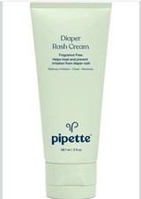 Pipette Diaper Rash Cream - Relieves Irritation - 3 fl oz - Exp 08/26
